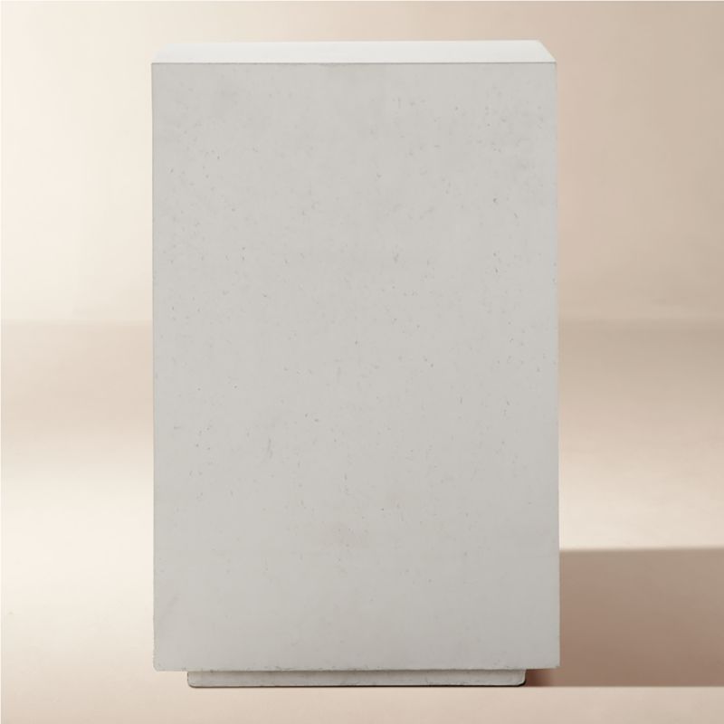 View Ivory Concrete Indoor/Outdoor Side Table details