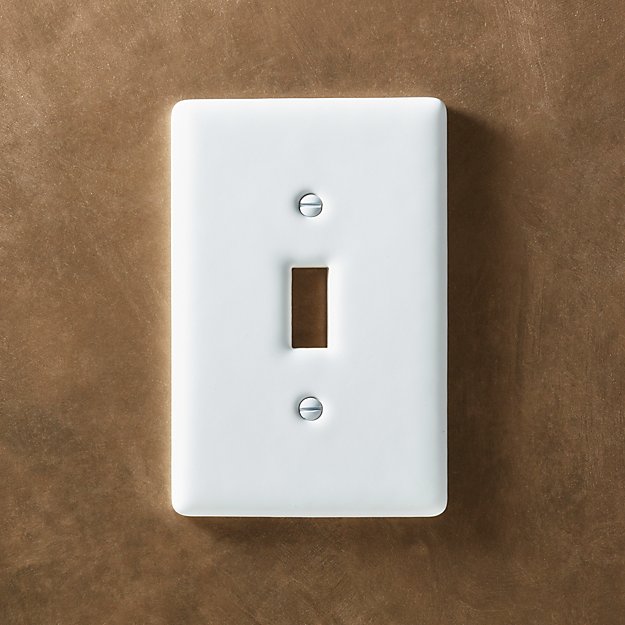White Ceramic Wall Plates Cb2