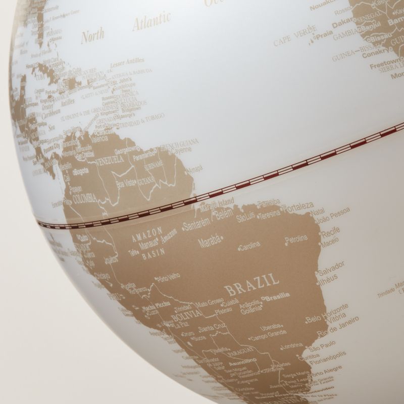 White Frosted Glass Globe - image 2 of 4