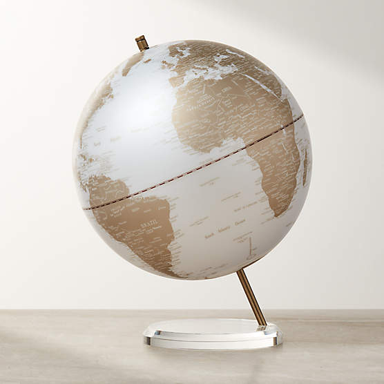 White Frosted Glass Globe