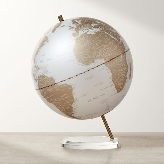 White Frosted Glass Globe