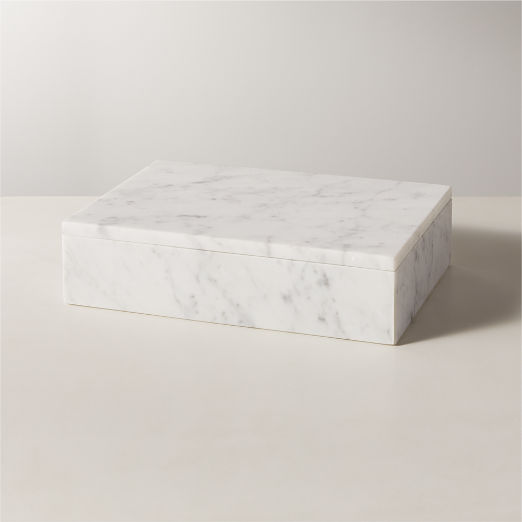 Large White Marble Box
