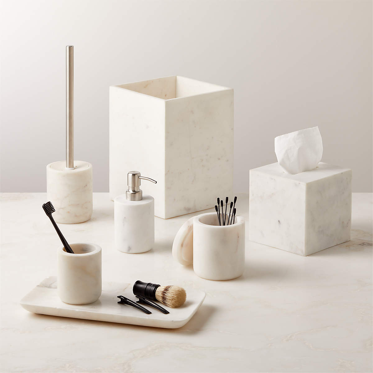 Marble Bath Accessories CB2