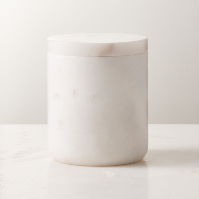 View Nexus White Marble Canister Large details