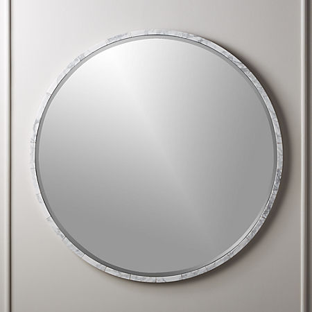 white rectangle wall mirror
