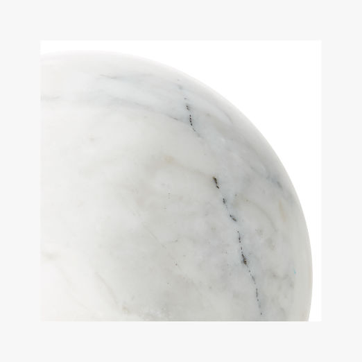 White Marble Sphere Object