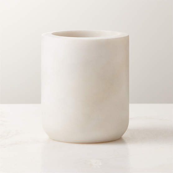 Nexus White Marble Toothbrush Holder