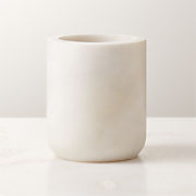 Nexus White Marble Canister Large