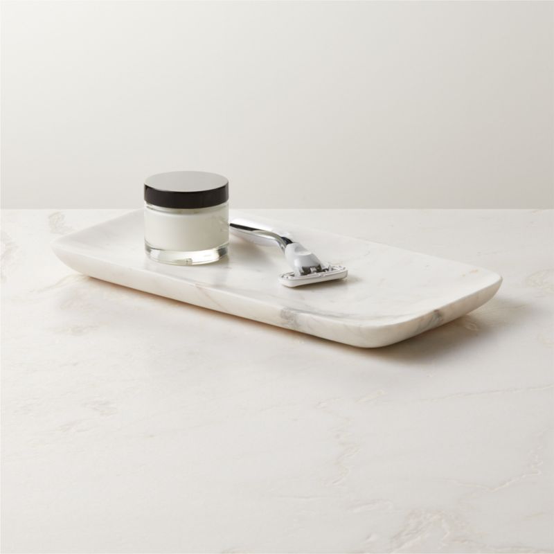 Nexus White Marble Vanity Tray - image 2 of 4