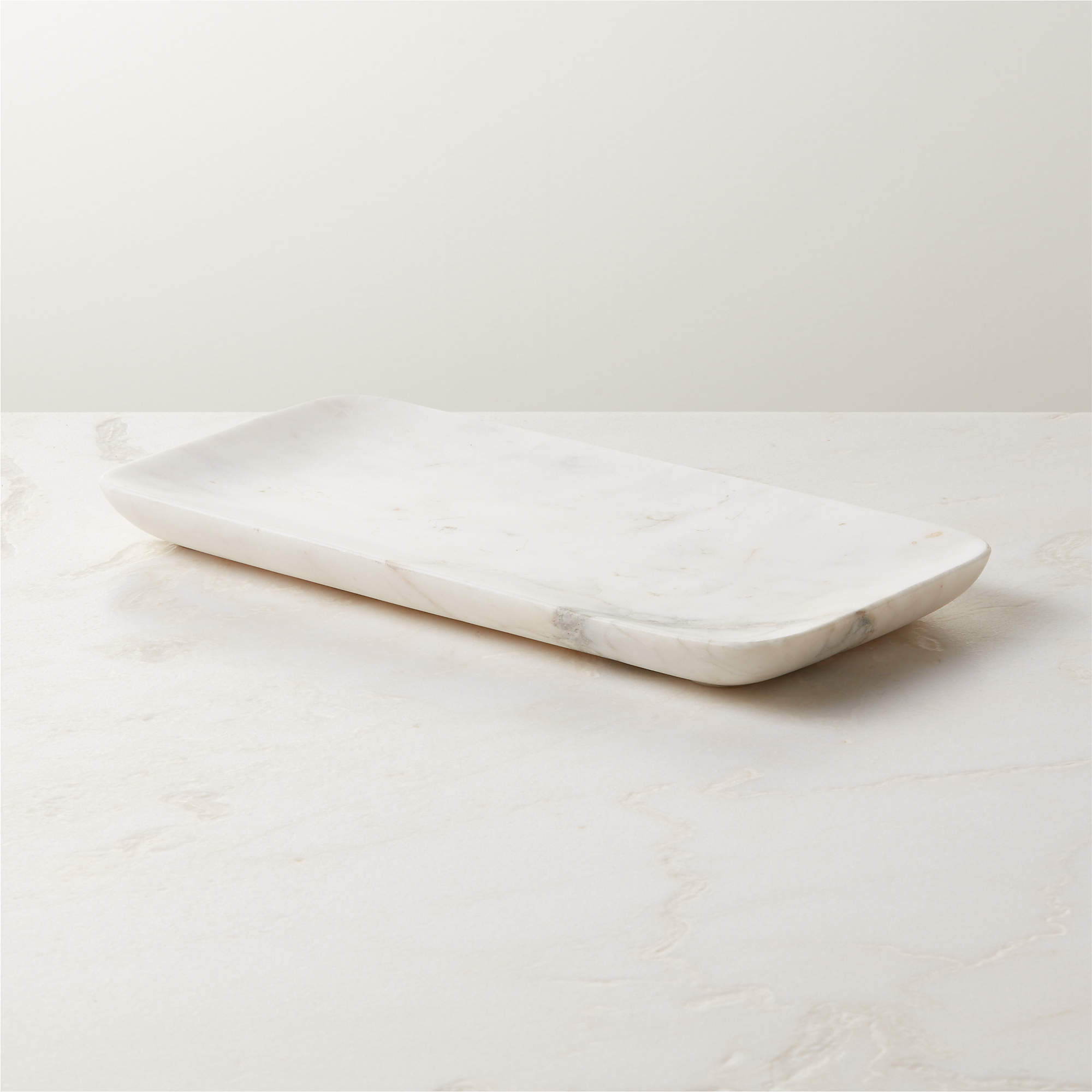 Nexus White Marble Bath Accessories CB2