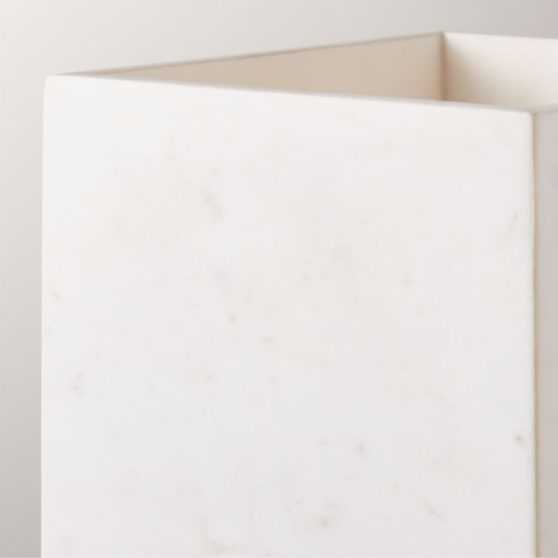 Nexus White Marble Wastebasket - image 2 of 5