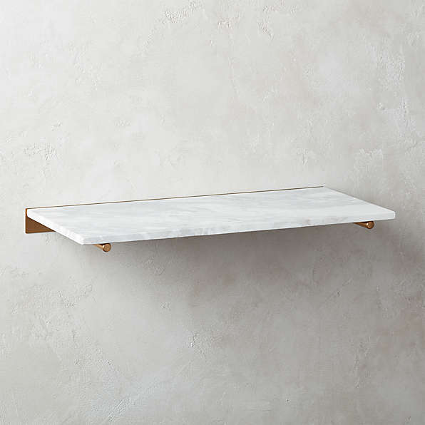 White Wall Shelves Cb2