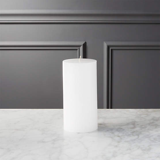 White Pillar Candle 4x6 + Reviews CB2 Canada