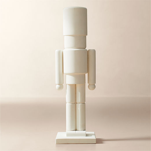 White Cement Indoor/Outdoor Toy Soldier Figure 40"