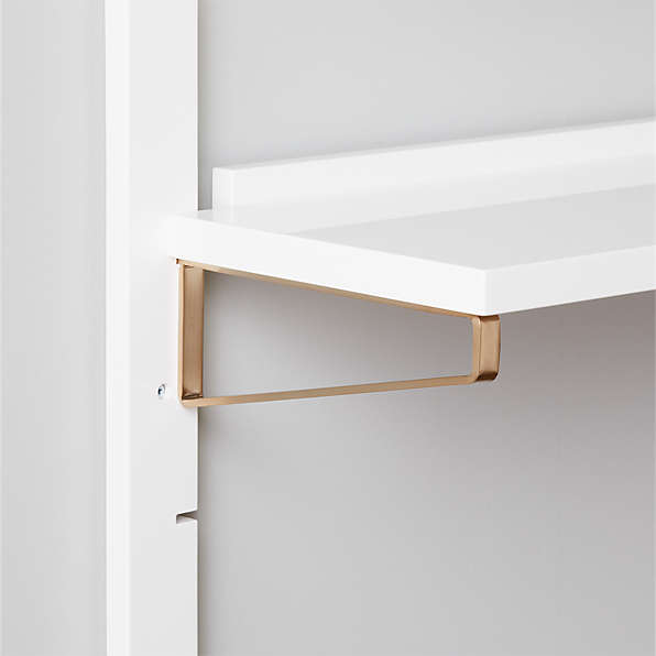 Floating Lines Single Shelves - White