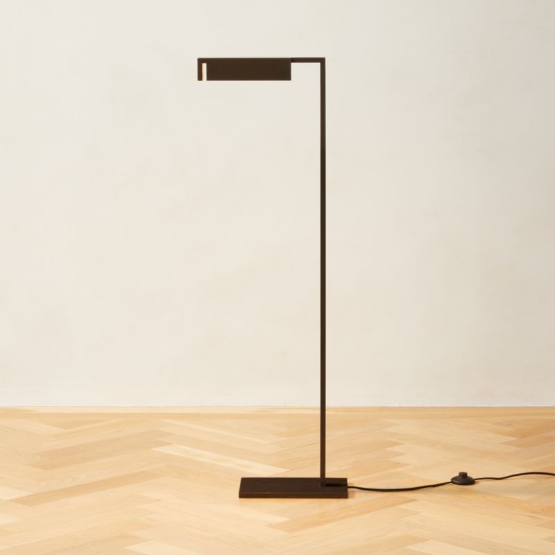 Wilde Blackened Brass Task Floor Lamp - image 0 of 6