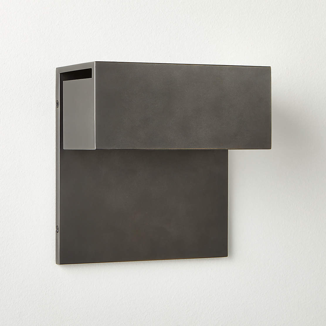 Jumeau White Concrete Modern Wall Sconce Light + Reviews CB2 Canada