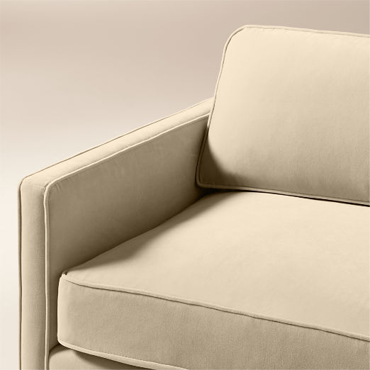 Winona Taupe Performance Velvet Left-Arm Chair