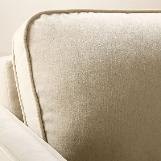 Winona 4-Piece Taupe Performance Velvet Sectional Sofa with Ottoman