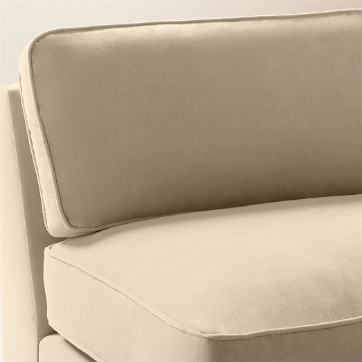 Winona Taupe Performance Velvet Right-Arm Bumper