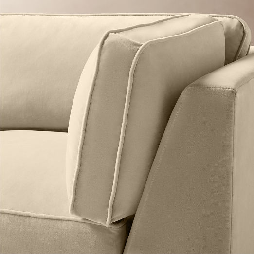 Winona Taupe Performance Velvet Corner Chair