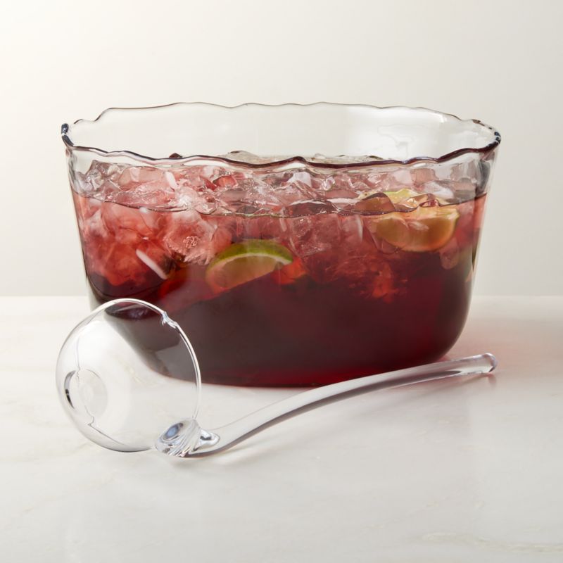 View Winry Clear Glass Punch Bowl Set of 2 details