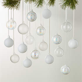 12” Clear Drop Glass Ornament