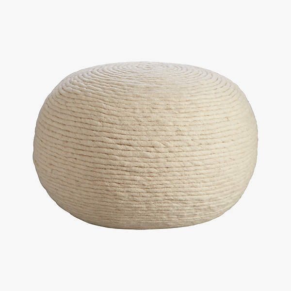 Wool Mini Twist Pouf