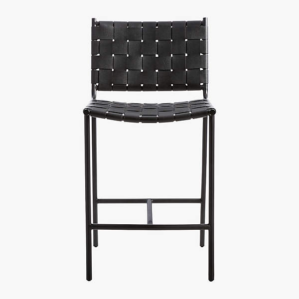 Cb2 best sale stools leather