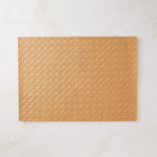 Black Faux Crocodile Leather Placemat + Reviews, CB2 in 2023