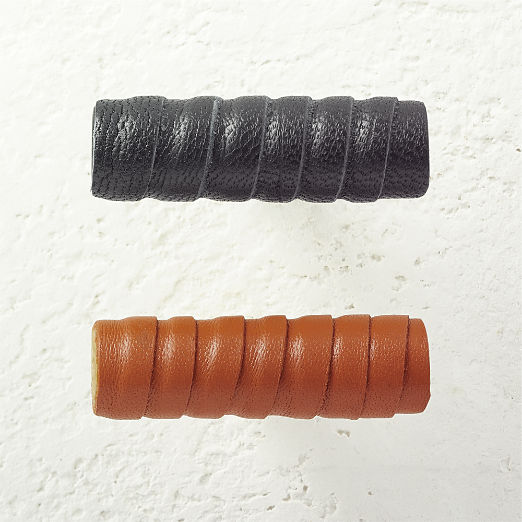 Wrapped Leather Knobs