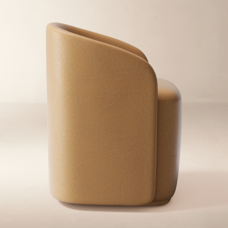 Wesler Leather Dining Chair Bello Saddle - image 3 of 5
