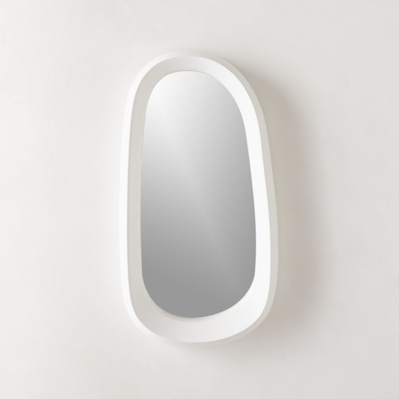 Asymmetric Irregular Shape Pebble Mirror Beveled Wall Mirror Tear