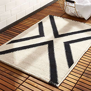 Modern Bath Mats And Rugs Cb2