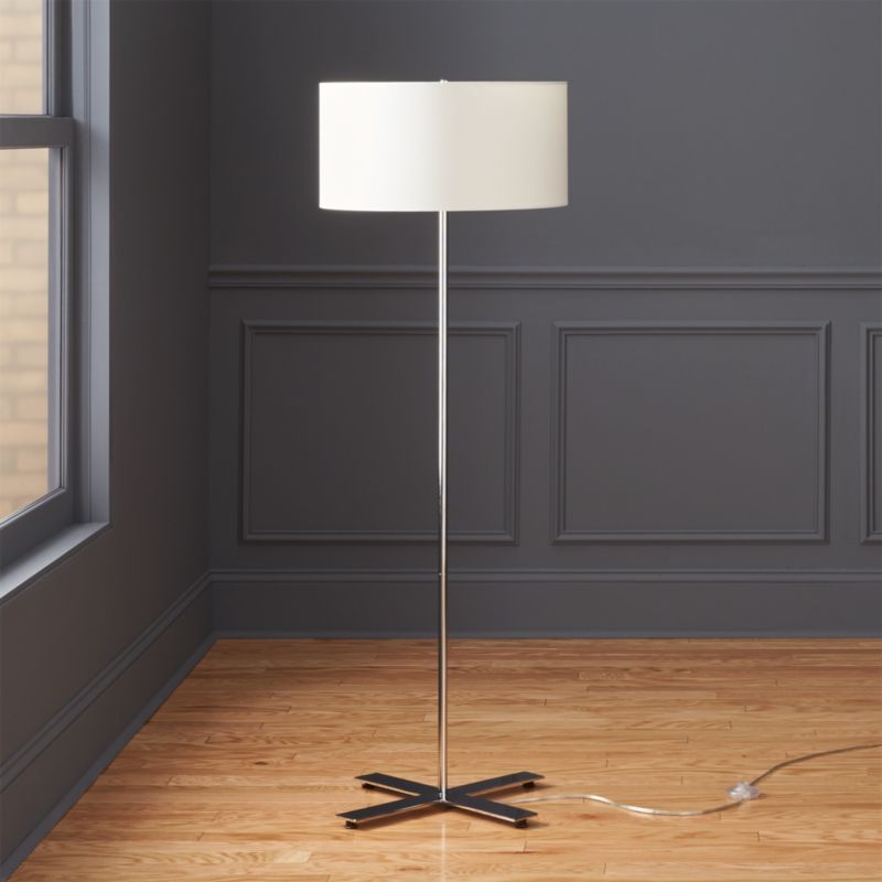 X Base Chrome Floor Lamp Reviews Cb2