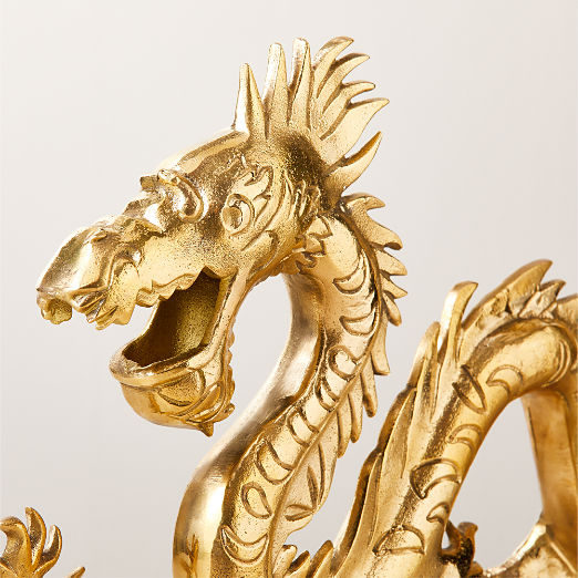 Xaden Dragon Brass Taper Candle Holder