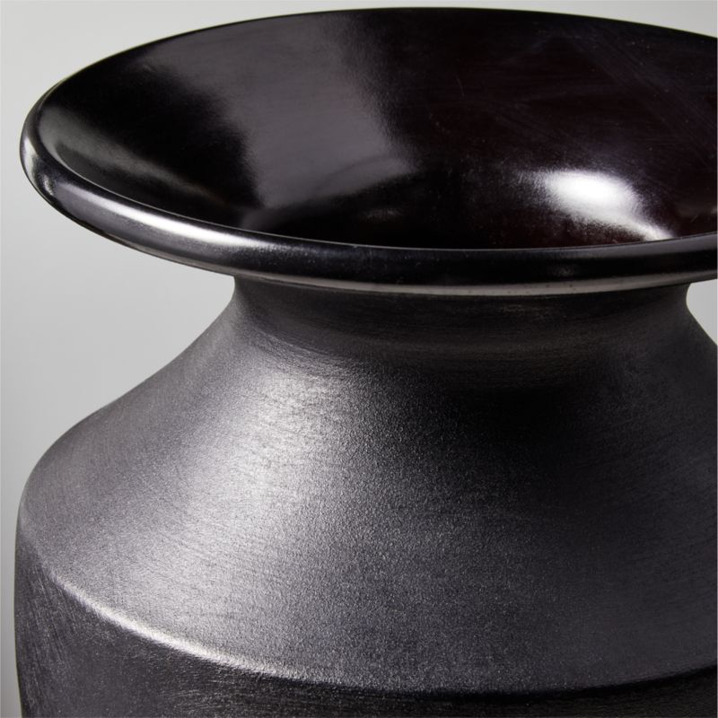 Yadira Black Terracotta Vase - image 3 of 15