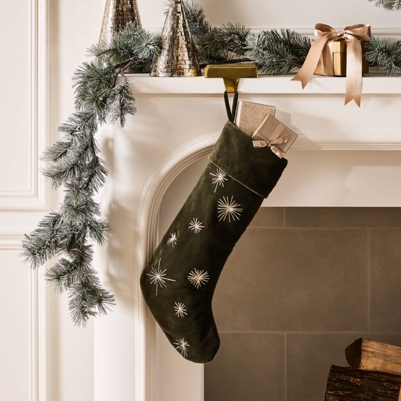 Yuletide Revelry Green Christmas Stocking Set of 2 - image 1 of 3