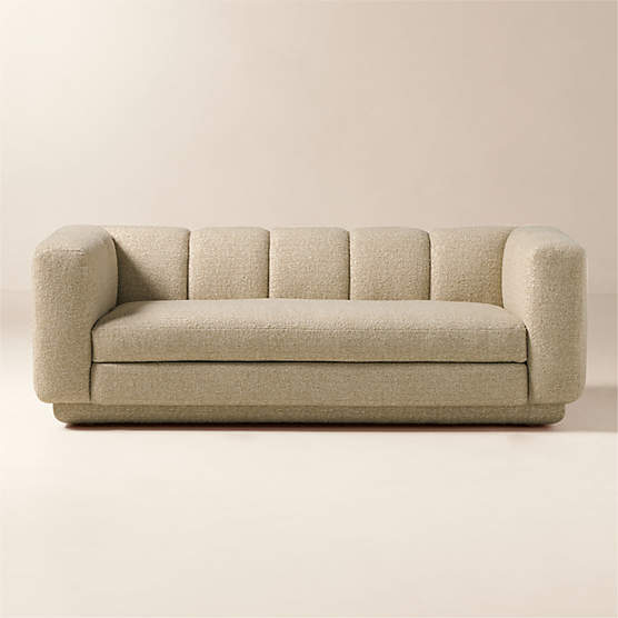 Yarrow 84" Camel Woven Fabric Sofa