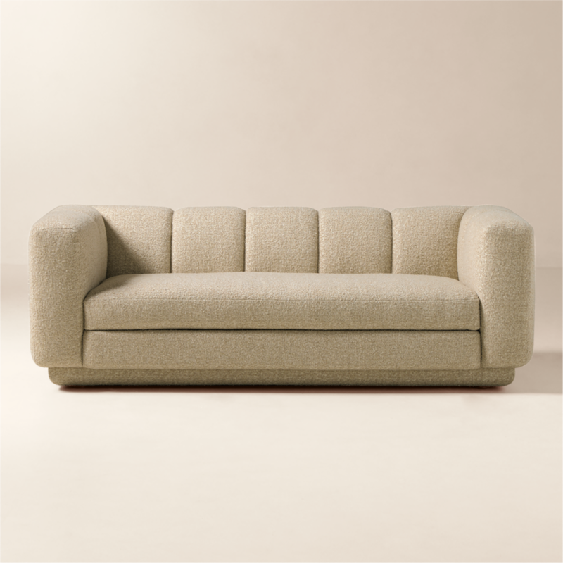 Yarrow 84" Camel Woven Fabric Sofa - image 0 of 11