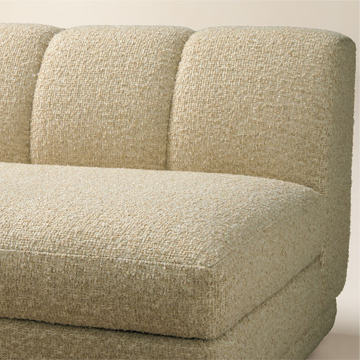 Yarrow Camel Woven Fabric Armless Chair