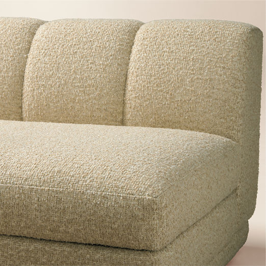 Yarrow Camel Woven Fabric Armless Chair