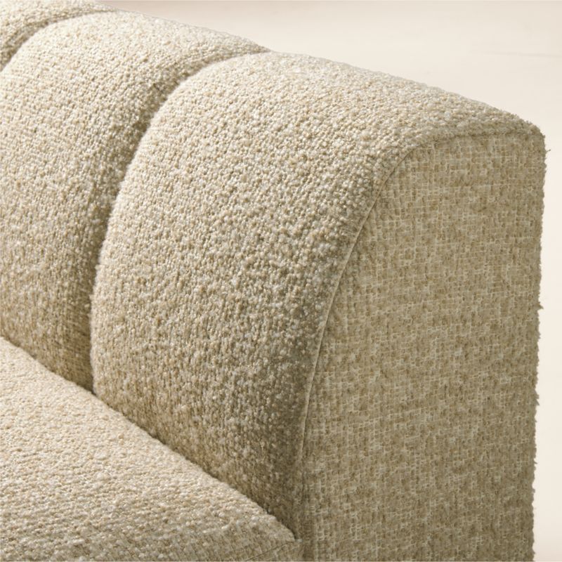 Yarrow Camel Woven Fabric Armless Chair - image 5 of 7