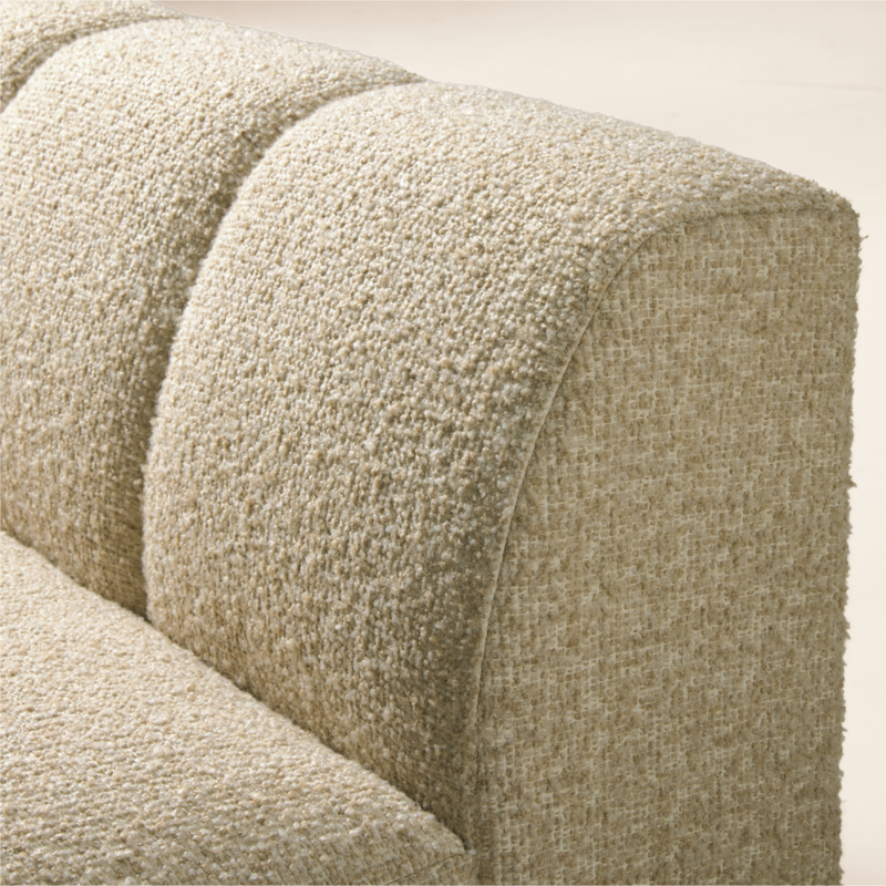 Yarrow Camel Woven Fabric Armless Chair - image 8 of 13