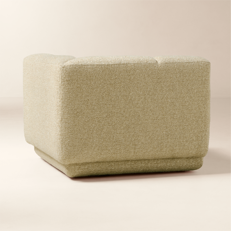 Yarrow Camel Woven Fabric Corner Chair - image 7 of 12