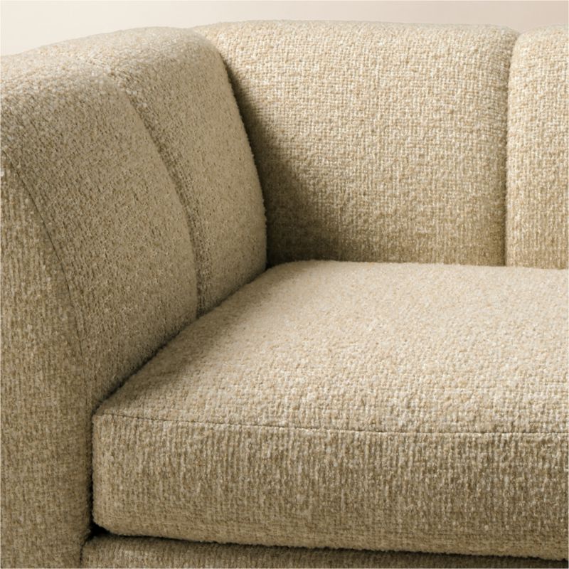 Yarrow Camel Woven Fabric Corner Chair - image 6 of 7