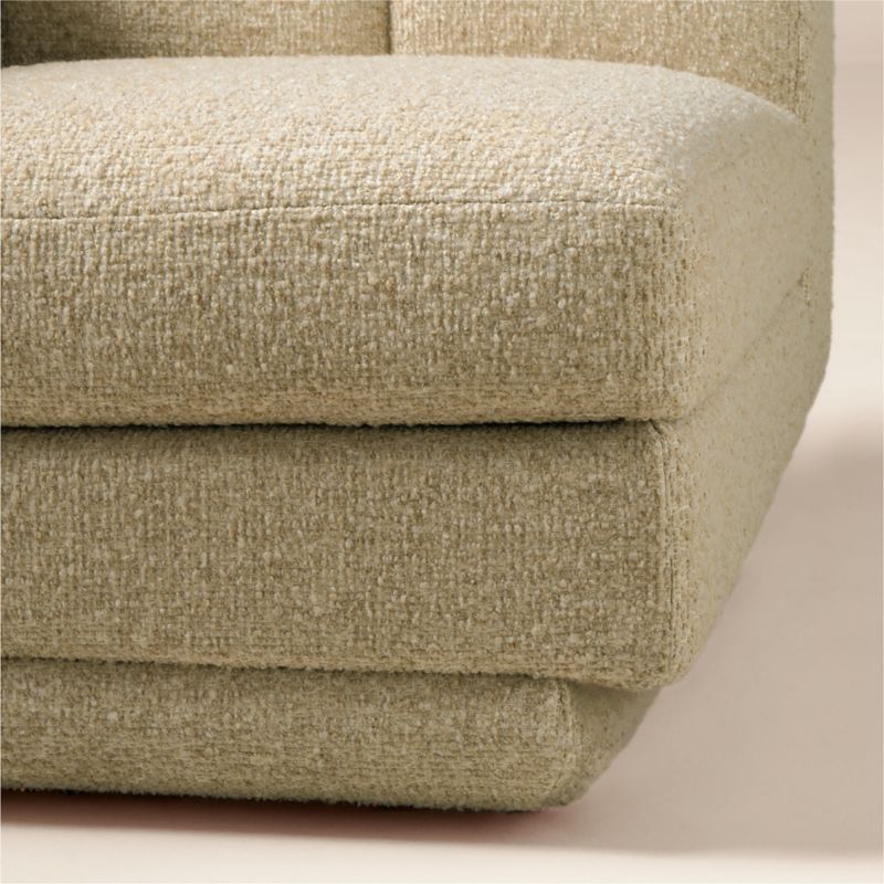 Yarrow Camel Woven Fabric Corner Chair - image 5 of 7