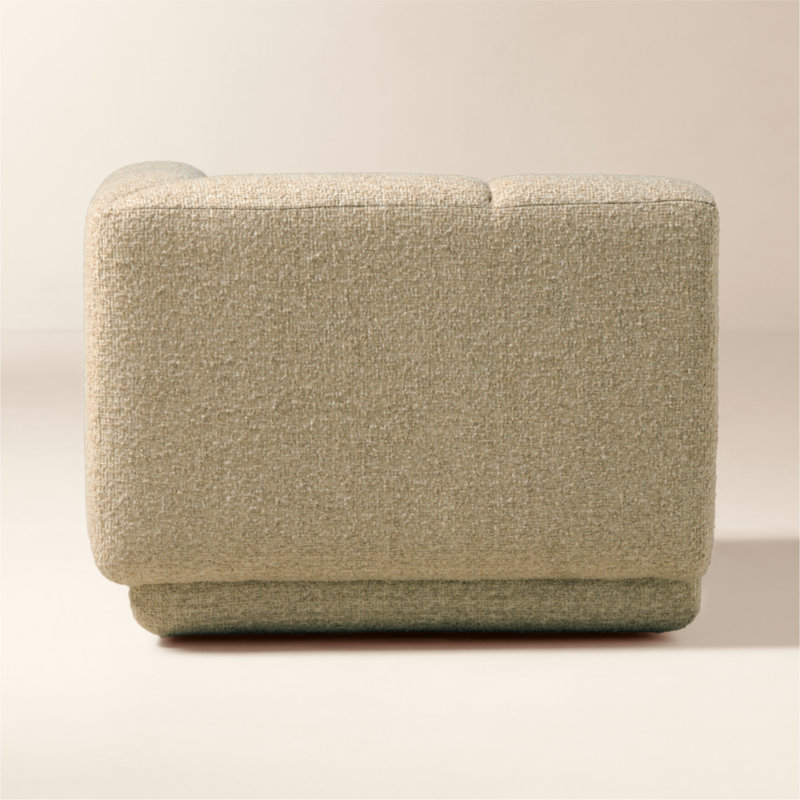 Yarrow Camel Woven Fabric Corner Chair - image 6 of 12