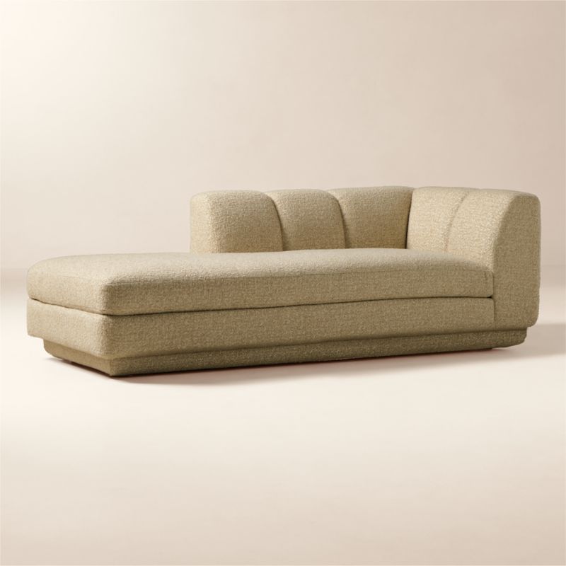 Yarrow Camel Woven Fabric Left-Arm Chaise - image 2 of 7