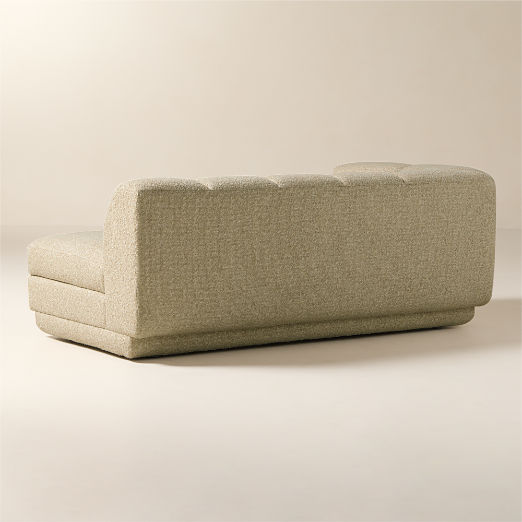 Yarrow Camel Woven Fabric Left-Arm Sofa